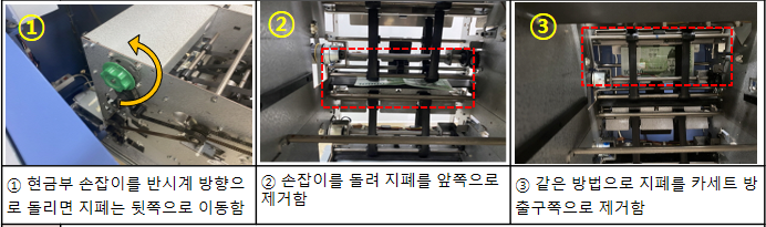 현금부 지폐 제거 방법 1